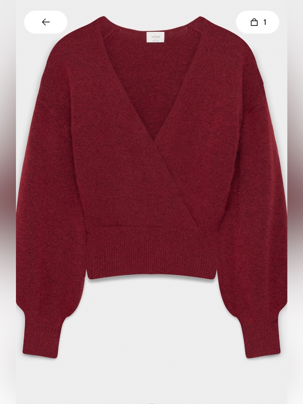 Aritzia Dear Wrap Sweater
